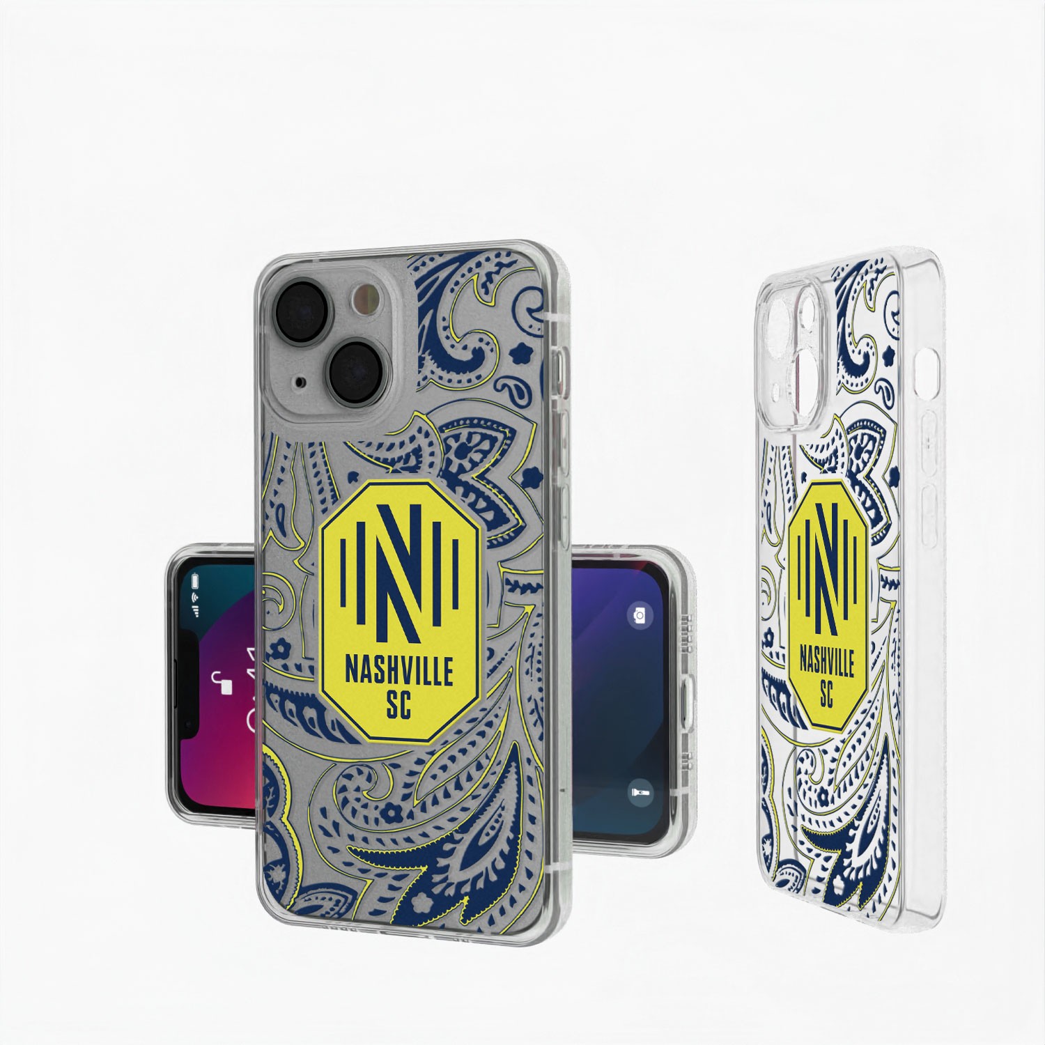 Nashville SC iPhone Paisley Design Clear Case