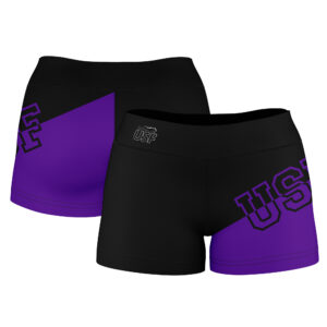 Women's Black University of Sioux Falls Cougars Color Block Shorts