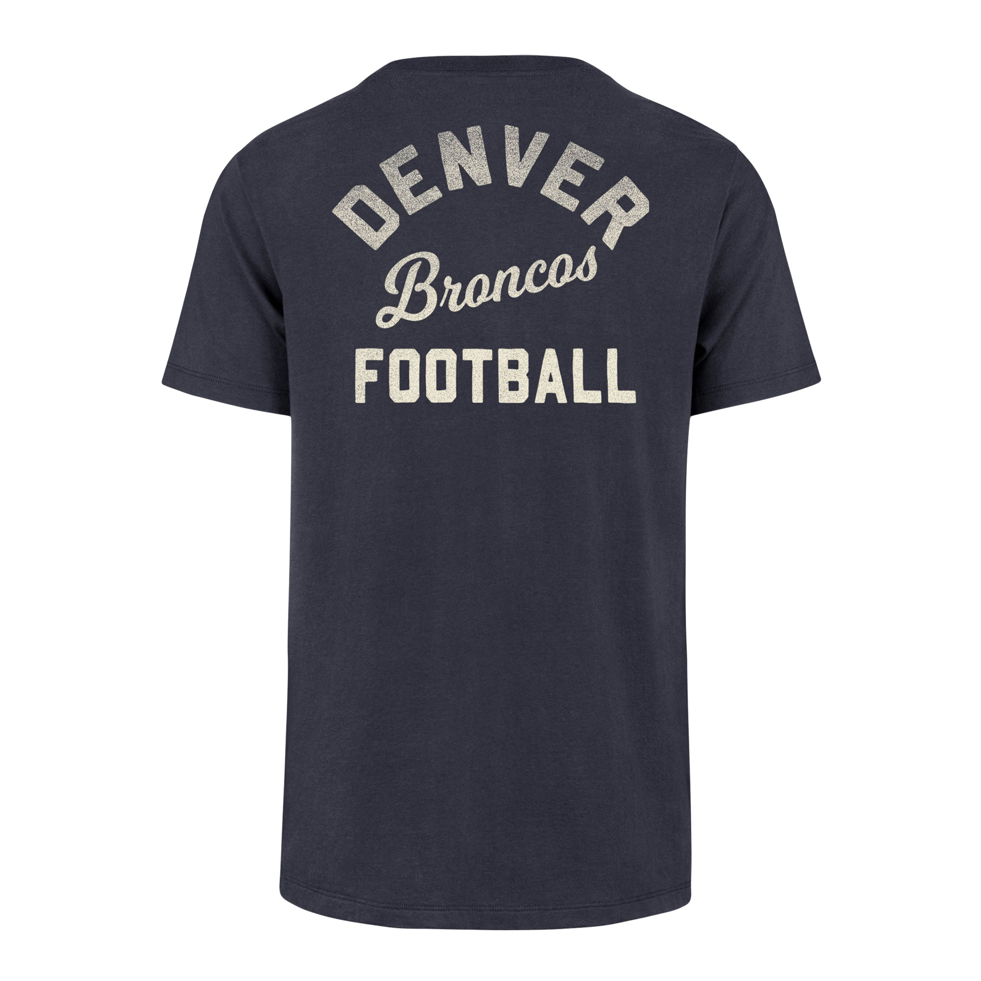 Men's '47 Navy Denver Broncos Turn Back Franklin T-Shirt - Image 4