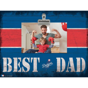 Los Angeles Dodgers 10'' x 10'' Best Dad Clip Frame