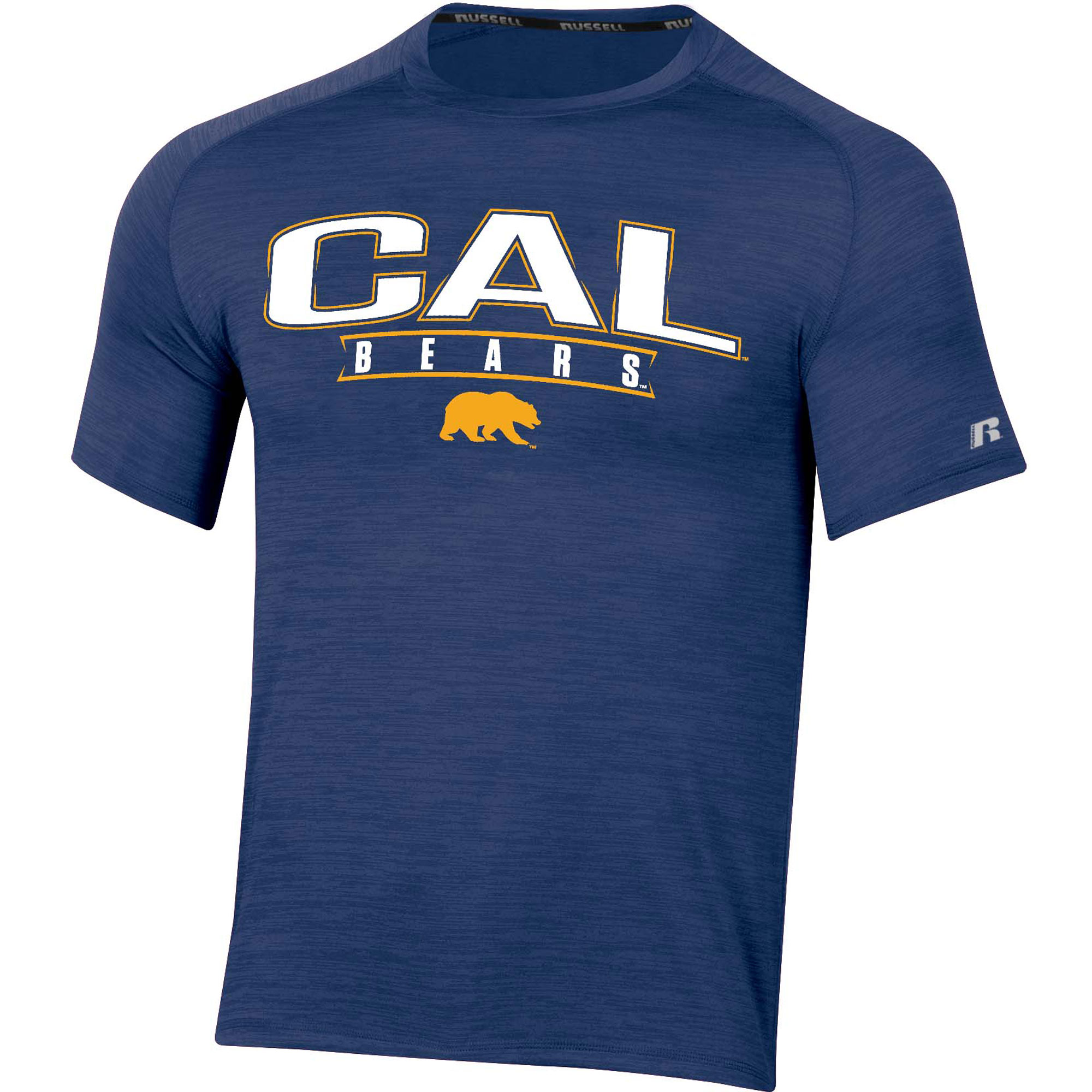 Men's Russell Navy Cal Bears Wordmark Raglan T-Shirt - Image 6