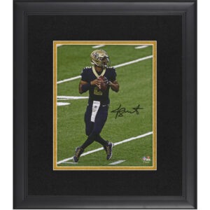 Jameis Winston New Orleans Saints Autographed Framed 8" x 10" Vertical Dropback Photograph