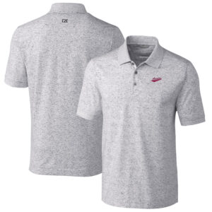 Men's Cutter & Buck Steel New Mexico State Aggies Vault Advantage Tri-Blend Space Dye Big & Tall Polo