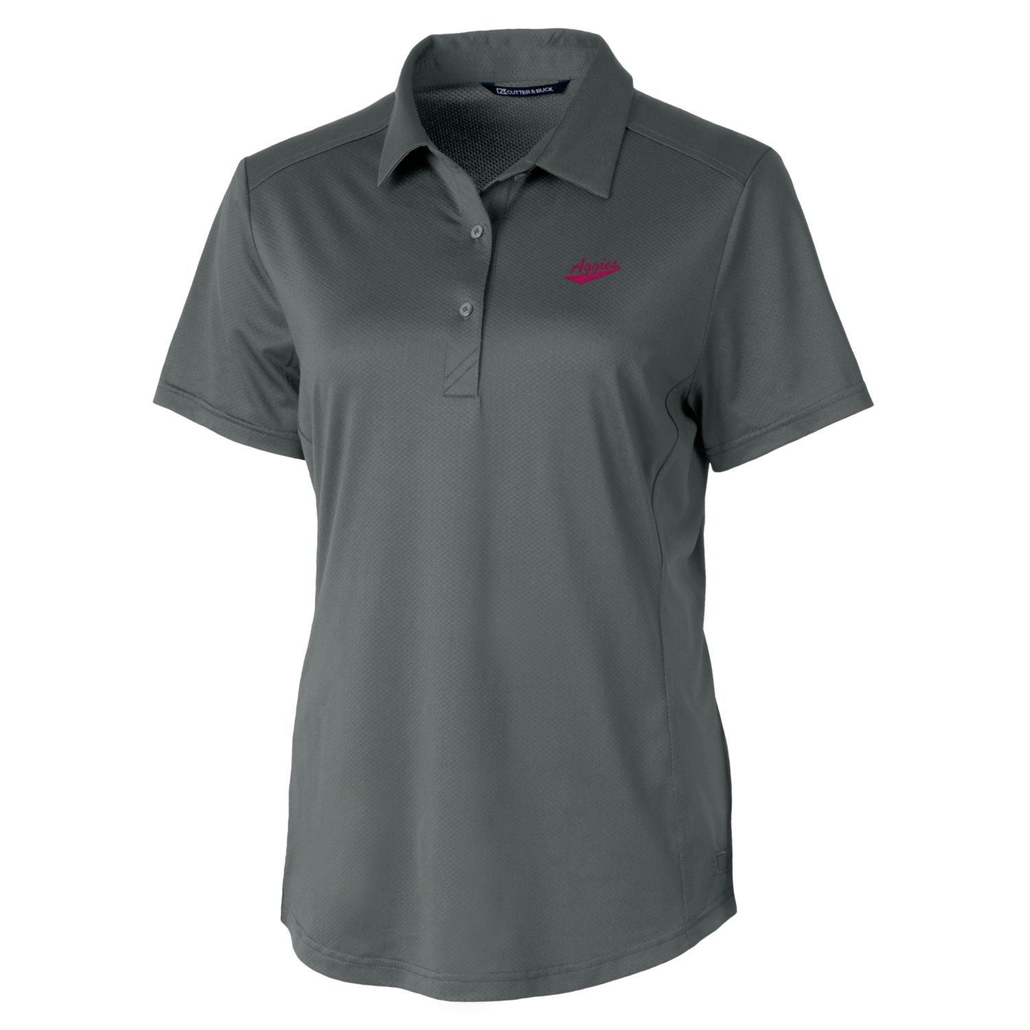 Women's Cutter & Buck Steel New Mexico State Aggies Vault Prospect Textured Stretch Polo - Image 6