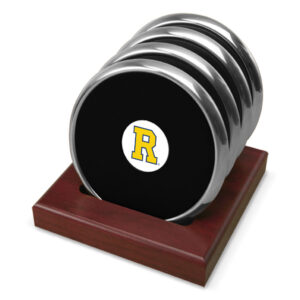 Silver Rochester Yellow Jackets Four-Piece Coaster Set