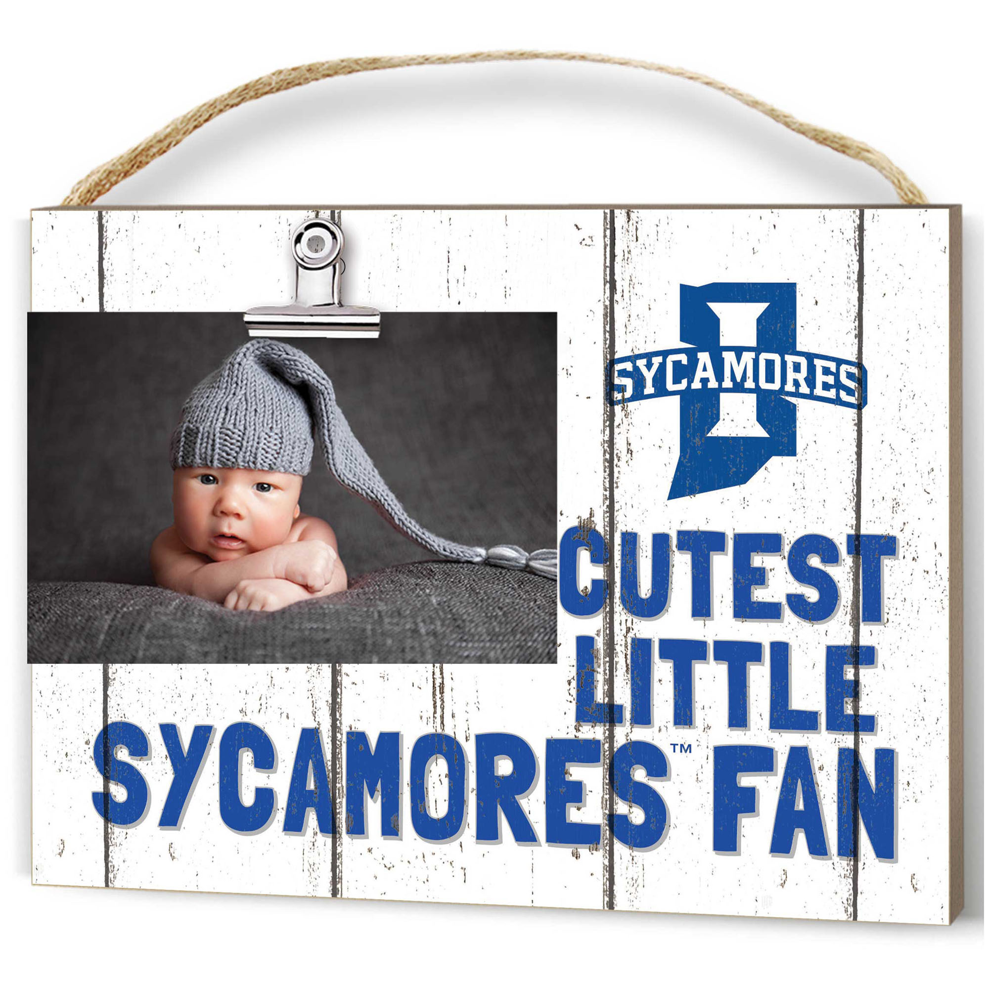 Indiana State Sycamores 16" x 22" Cutest Little Weathered Logo Frame