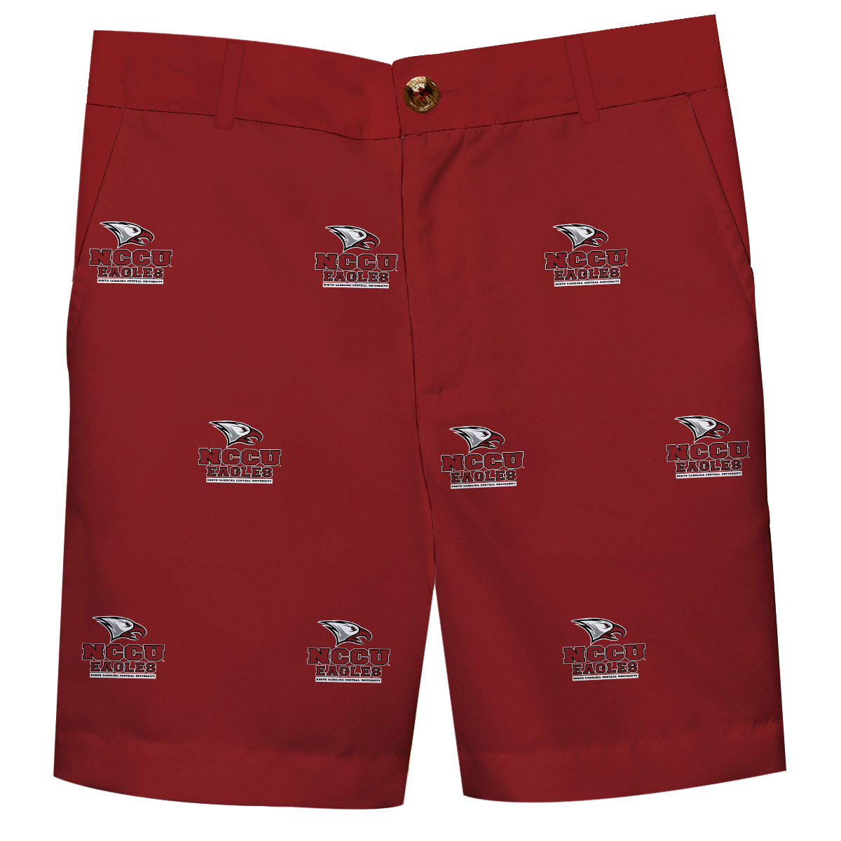 Youth Maroon North Carolina Central Eagles Team Logo Structured Shorts
