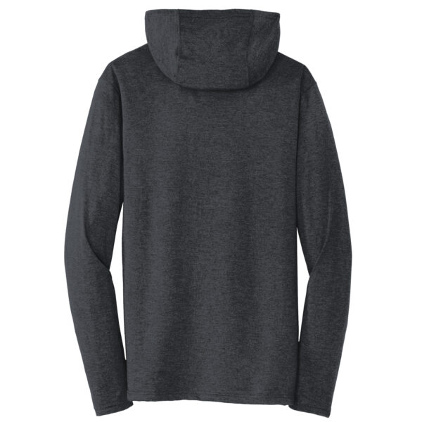 Women's Checkered Flag Heather Black LEGACY Motor Club Team Long Sleeve Hoodie T-Shirt - Image 4