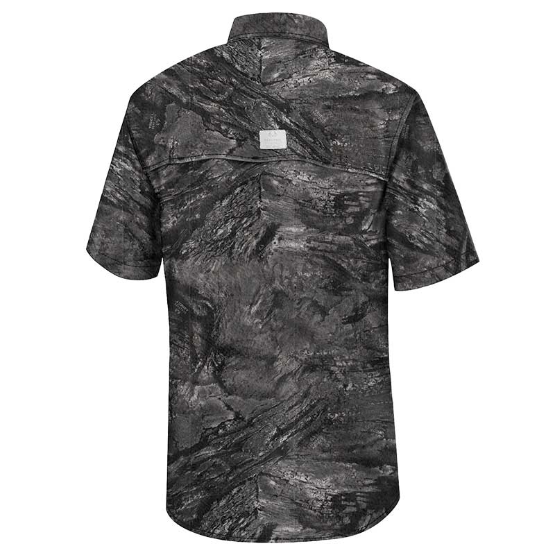Men's Colosseum Charcoal Army Black Knights Realtree Aspect Charter Full-Button Fishing Shirt - Image 4