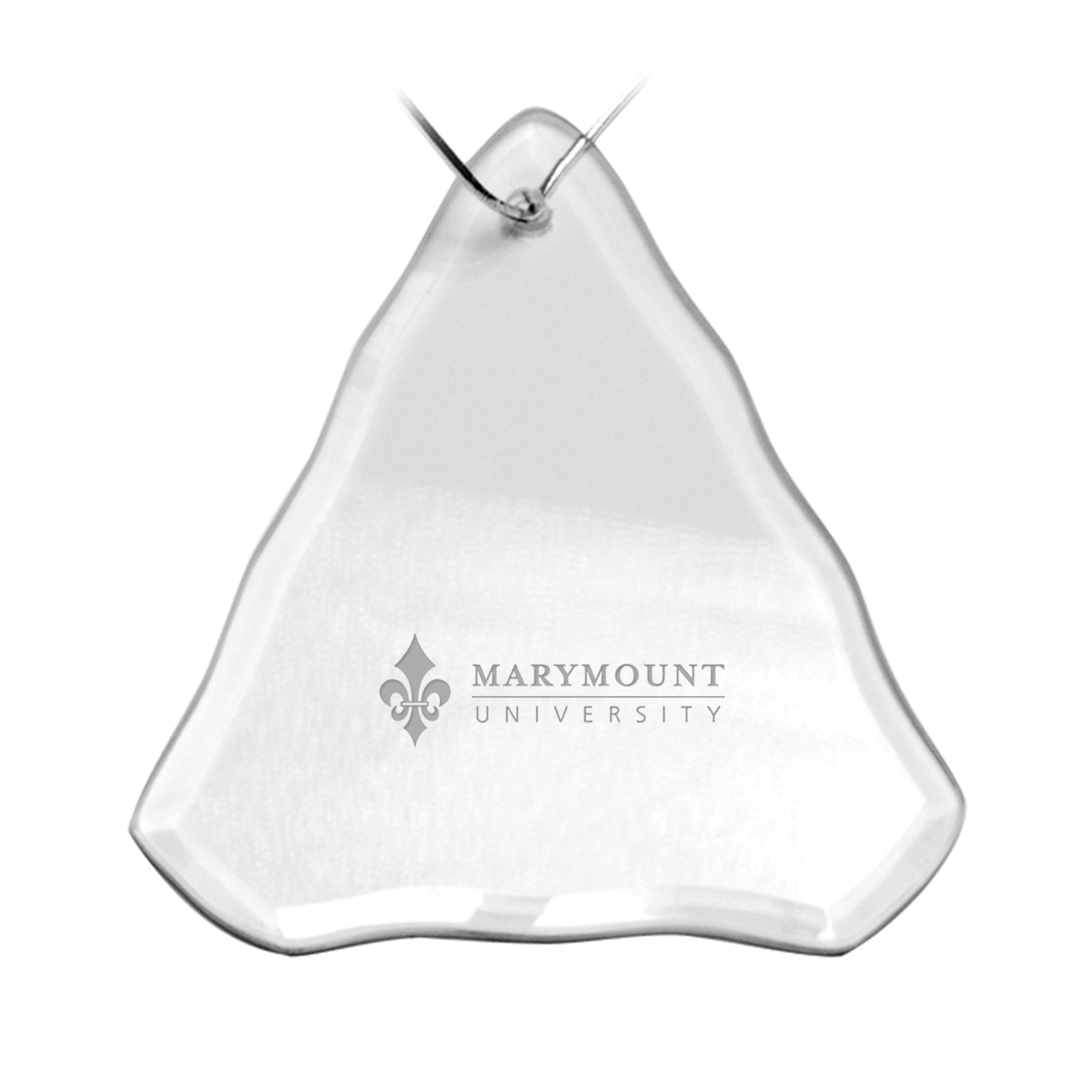 Marymount Saints Primary Logo 3.25'' x 3.75'' Glass Tree Ornament