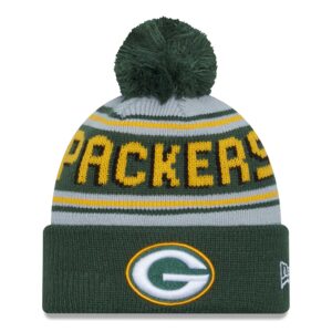 Men's New Era  Green Green Bay Packers  Main Cuffed Knit Hat with Pom