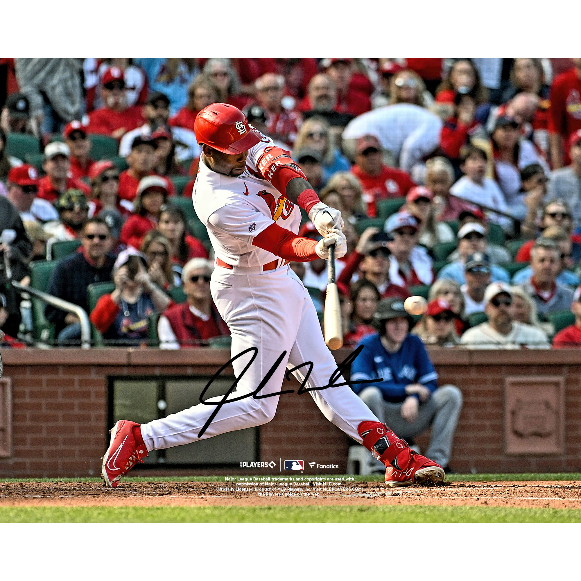Jordan Walker St. Louis Cardinals Autographed 8" x 10" Opening Day Photograph