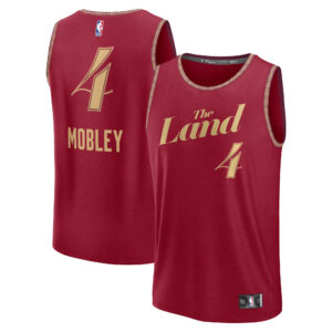 Men's Fanatics Evan Mobley Wine Cleveland Cavaliers Fast Break Jersey - City Edition