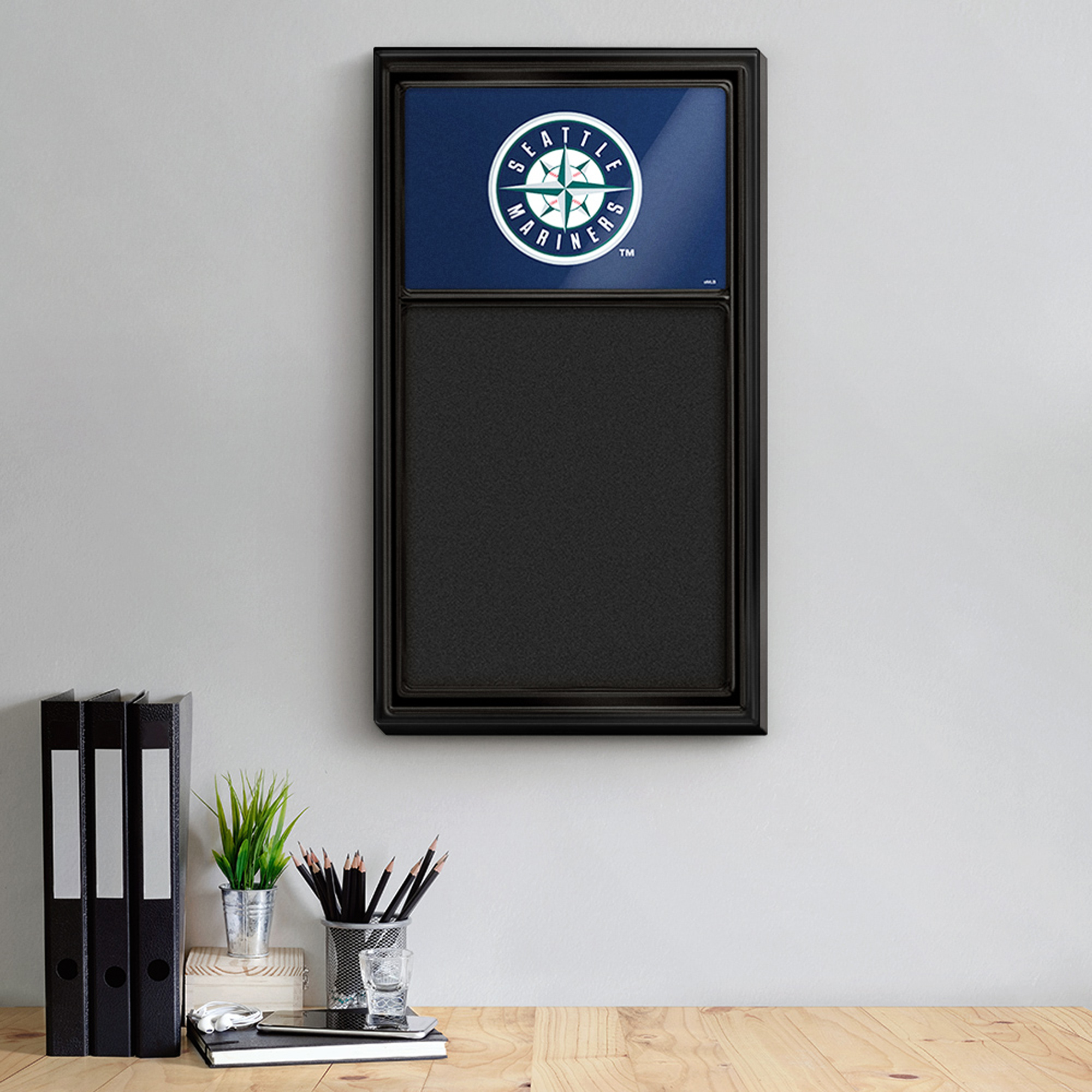 Seattle Mariners 31'' x 17.5'' Chalk Note Board - Image 6