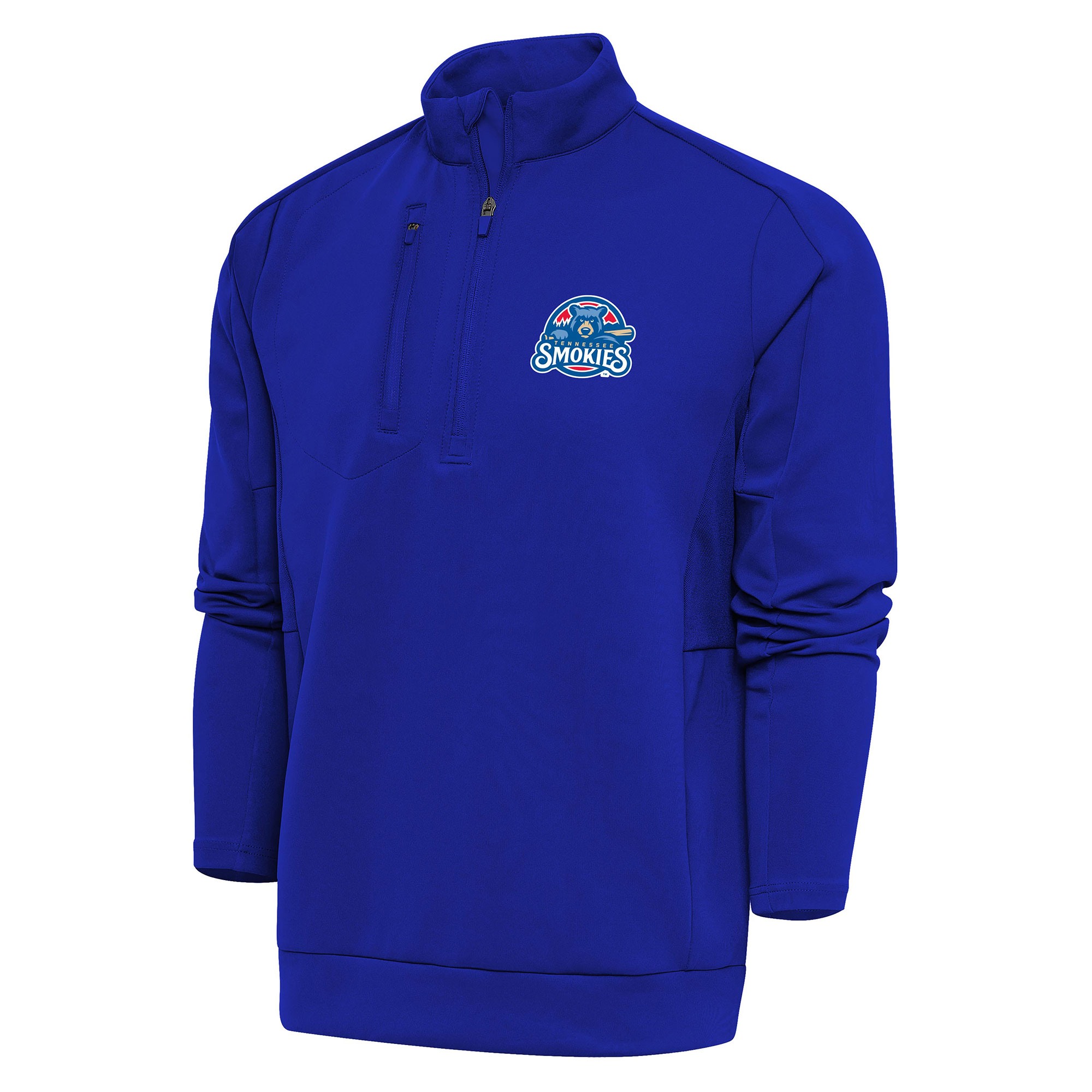 Men's Antigua Royal Tennessee Smokies Generation Quarter-Zip Pullover Top