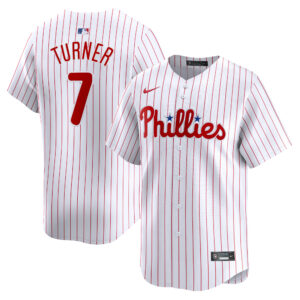 Men's Nike Trea Turner White Philadelphia Phillies Home Limited Player Jersey