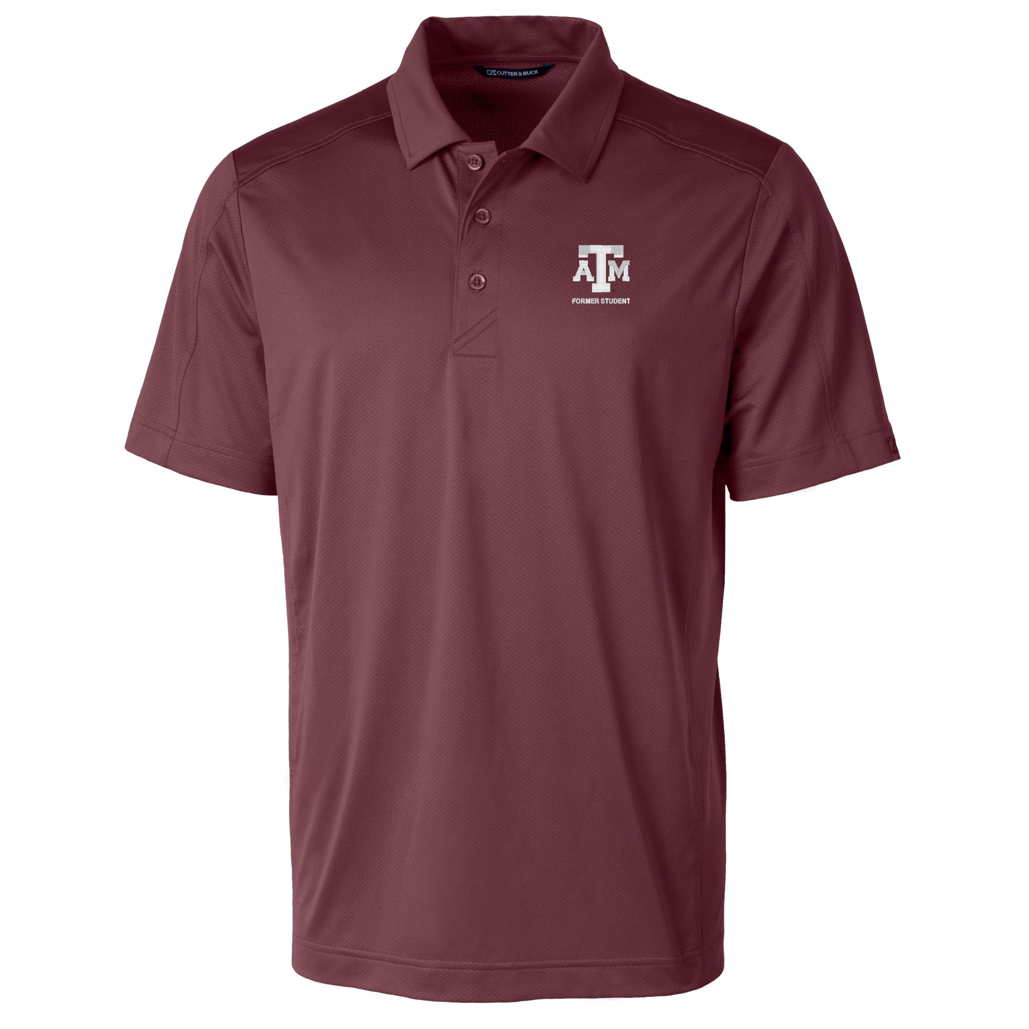 Men's Cutter & Buck Maroon Texas A&M Aggies Alumni Logo Prospect Textured Stretch Polo - Image 3