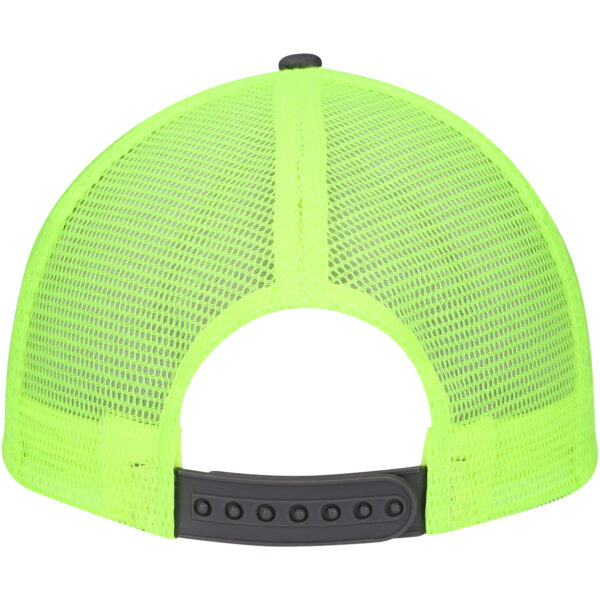 Men’s Charcoal/Neon Green John Deere Neon Trucker Adjustable Hat - Image 9