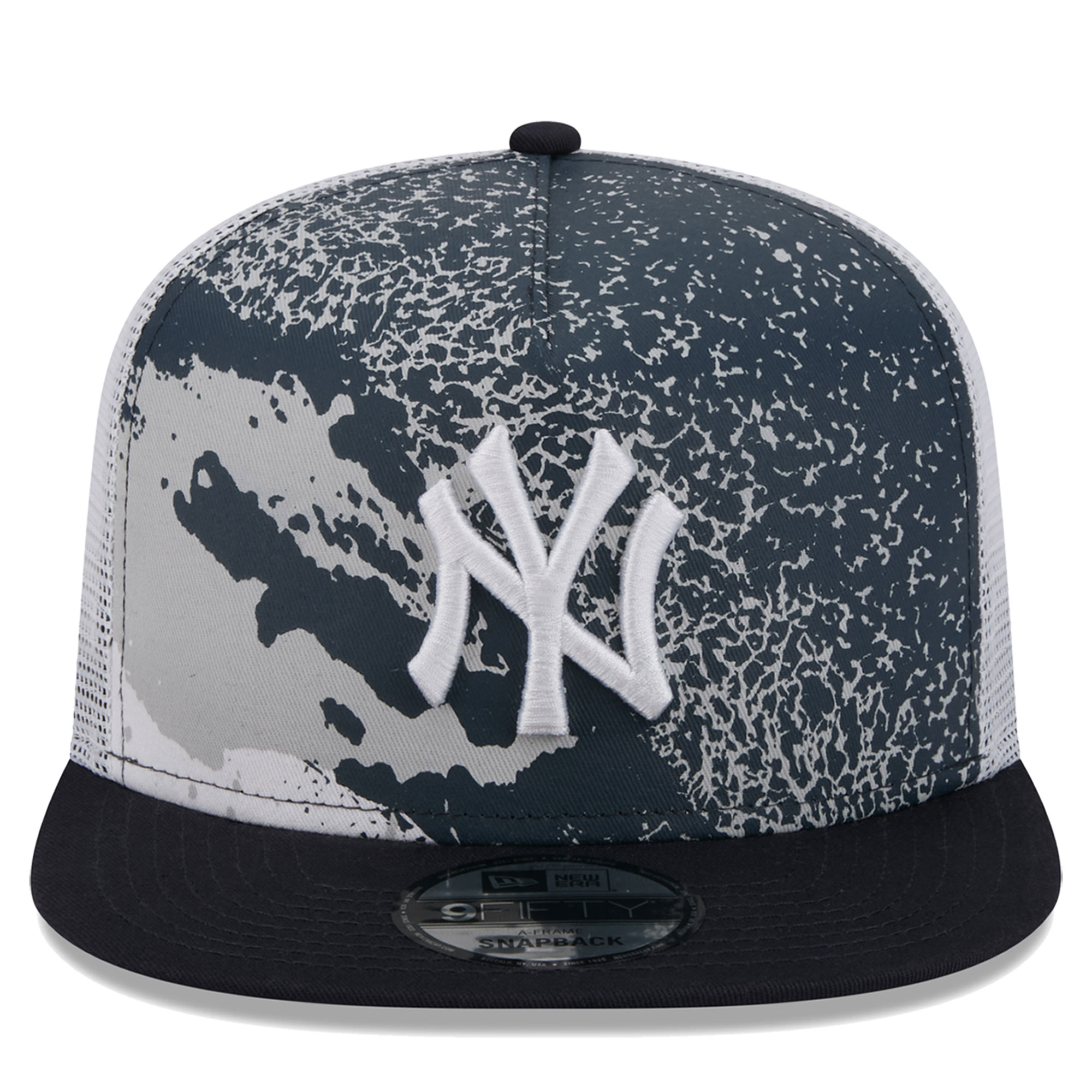 Men's New Era Navy New York Yankees Court Sport 9FIFTY Snapback Hat - Image 8