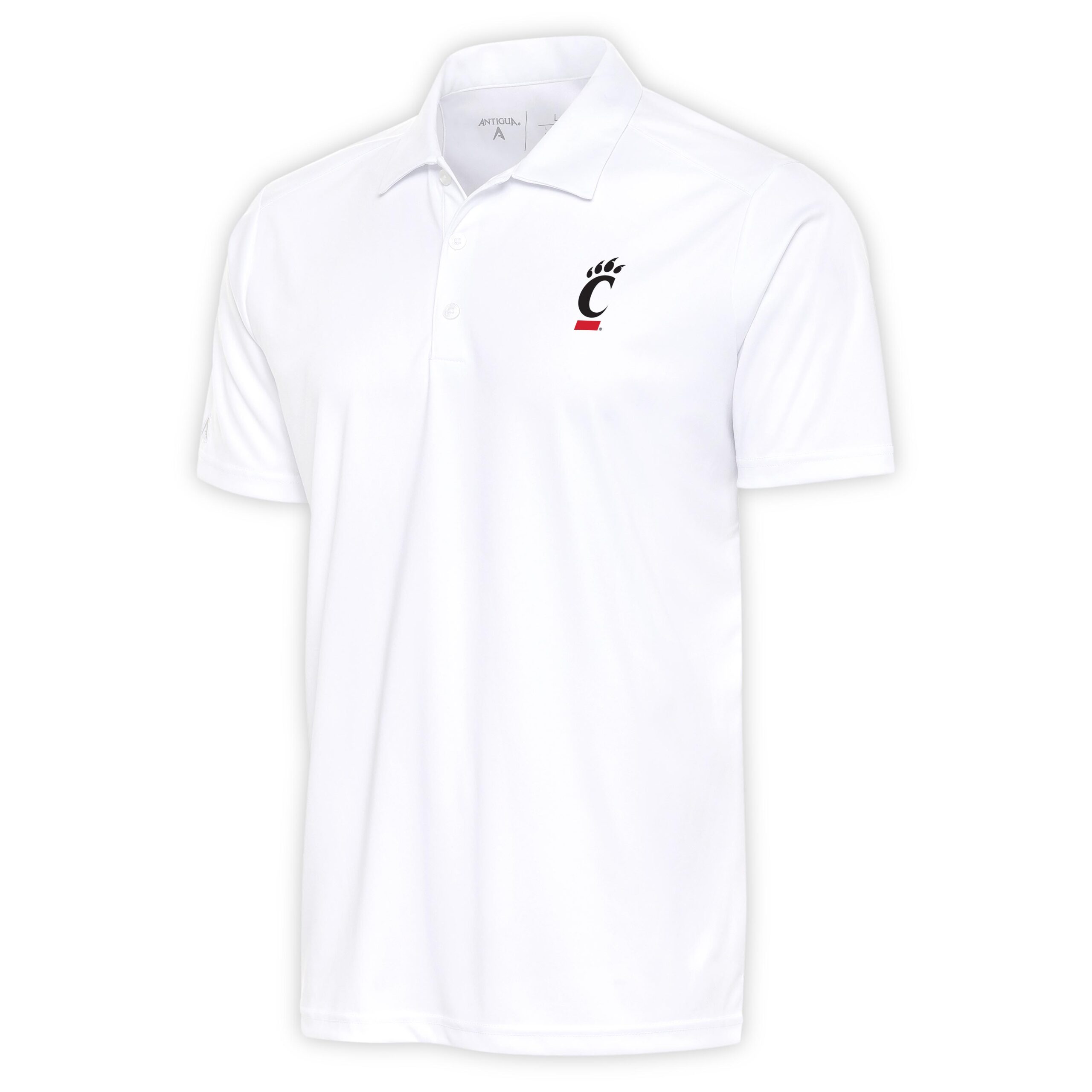 Men's Antigua White Cincinnati Bearcats Tribute Polo