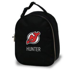 Chad & Jake  Black New Jersey Devils Personalized Insulated Lunchbox