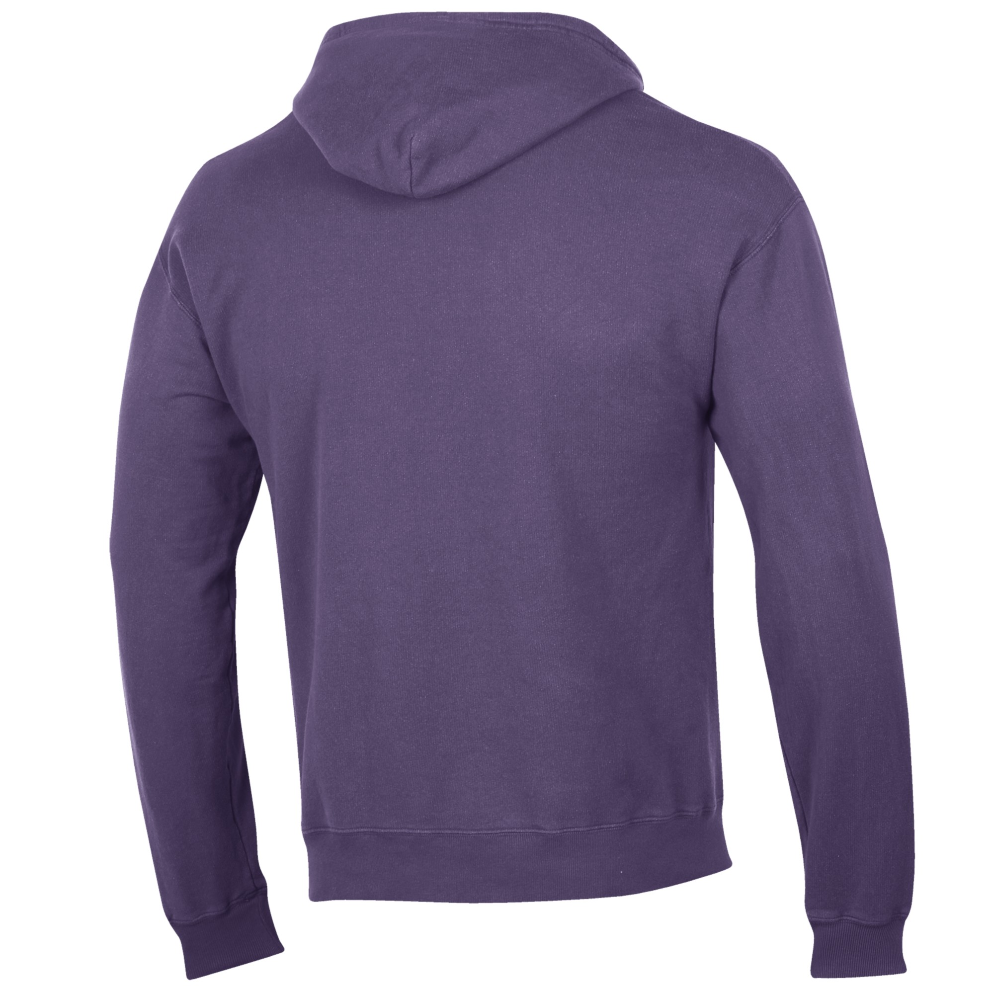 Men's Comfort Wash Purple Furman Paladins Lightweight Fleece Pullover Hoodie - Image 7
