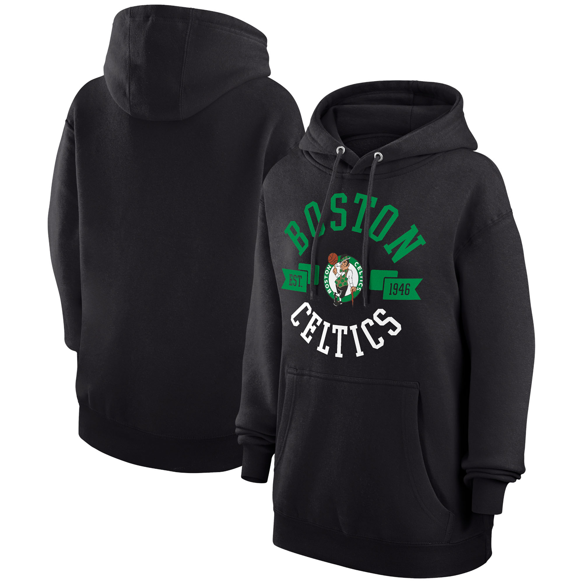 Women's G-III 4Her by Carl Banks Black Boston Celtics City Pullover Hoodie - Image 2