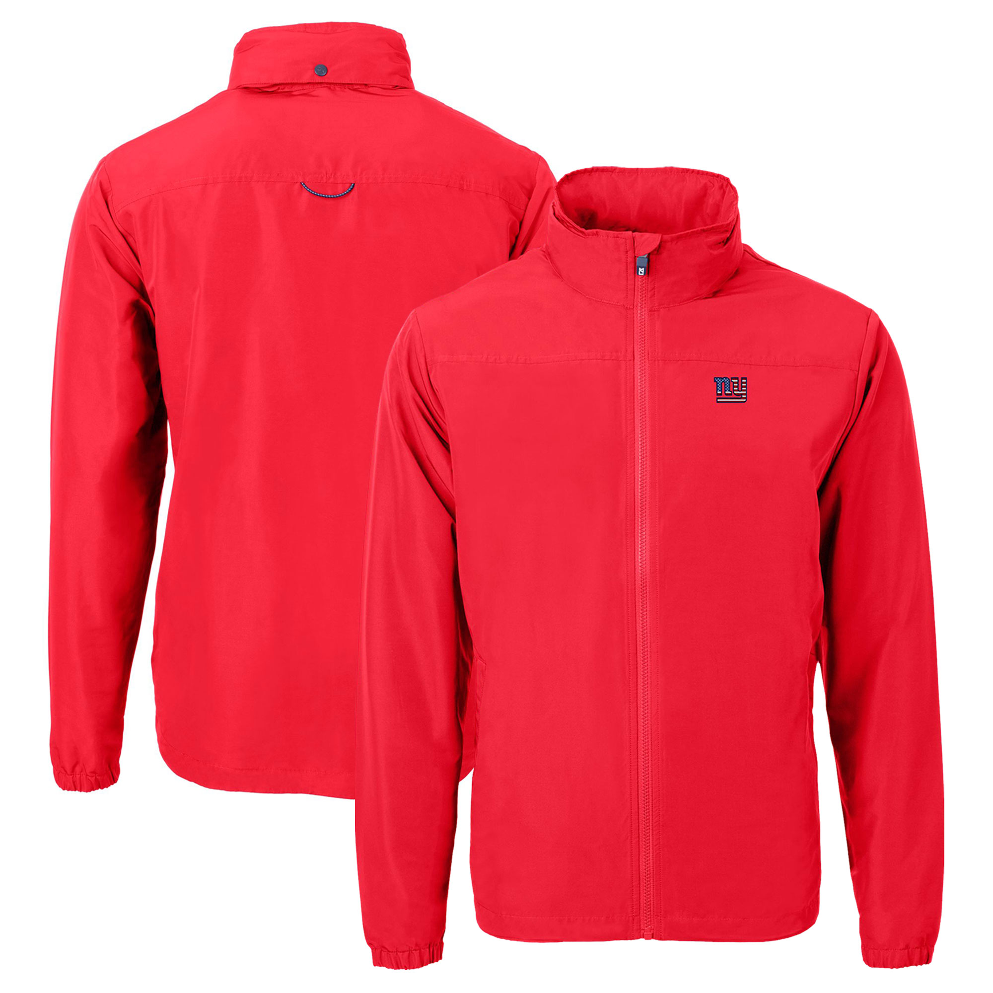 Men's Cutter & Buck Red New York Giants Charter Eco Recycled Full-Zip Jacket - Image 5
