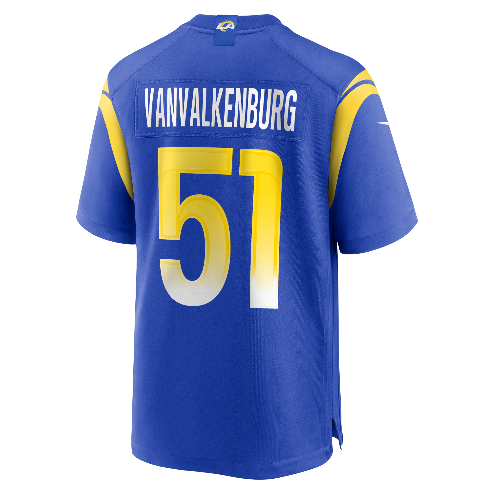 Men's Nike Zach VanValkenburg Royal Los Angeles Rams Team Game Jersey - Image 10