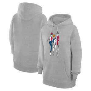 Women's G-III 4Her by Carl Banks  Heather Gray St. Louis Cardinals Baseball Girls Fleece Pullover Hoodie