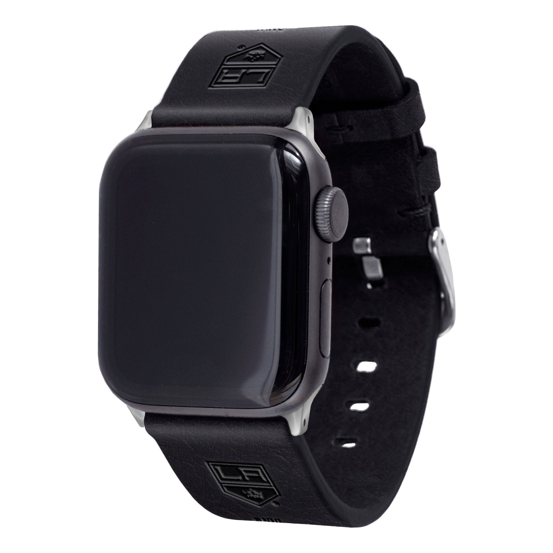 Black Los Angeles Kings Leather Apple Watch Band - Image 5