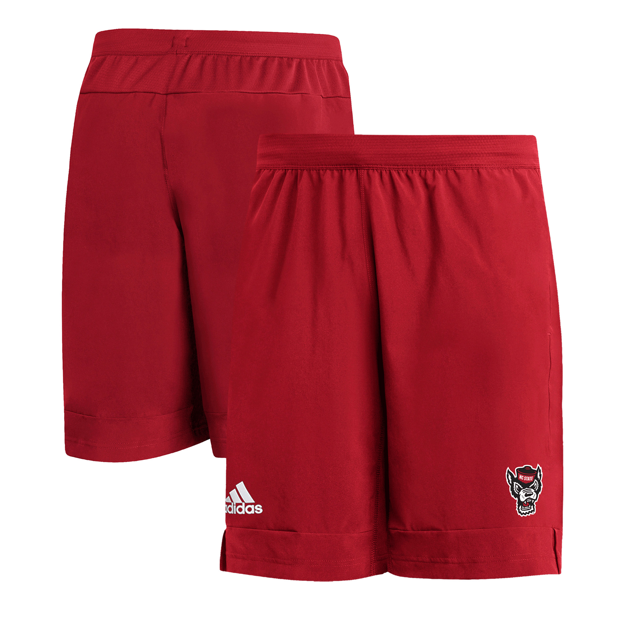 Men's adidas Red NC State Wolfpack 9" Heat Ready Woven Shorts - Image 8