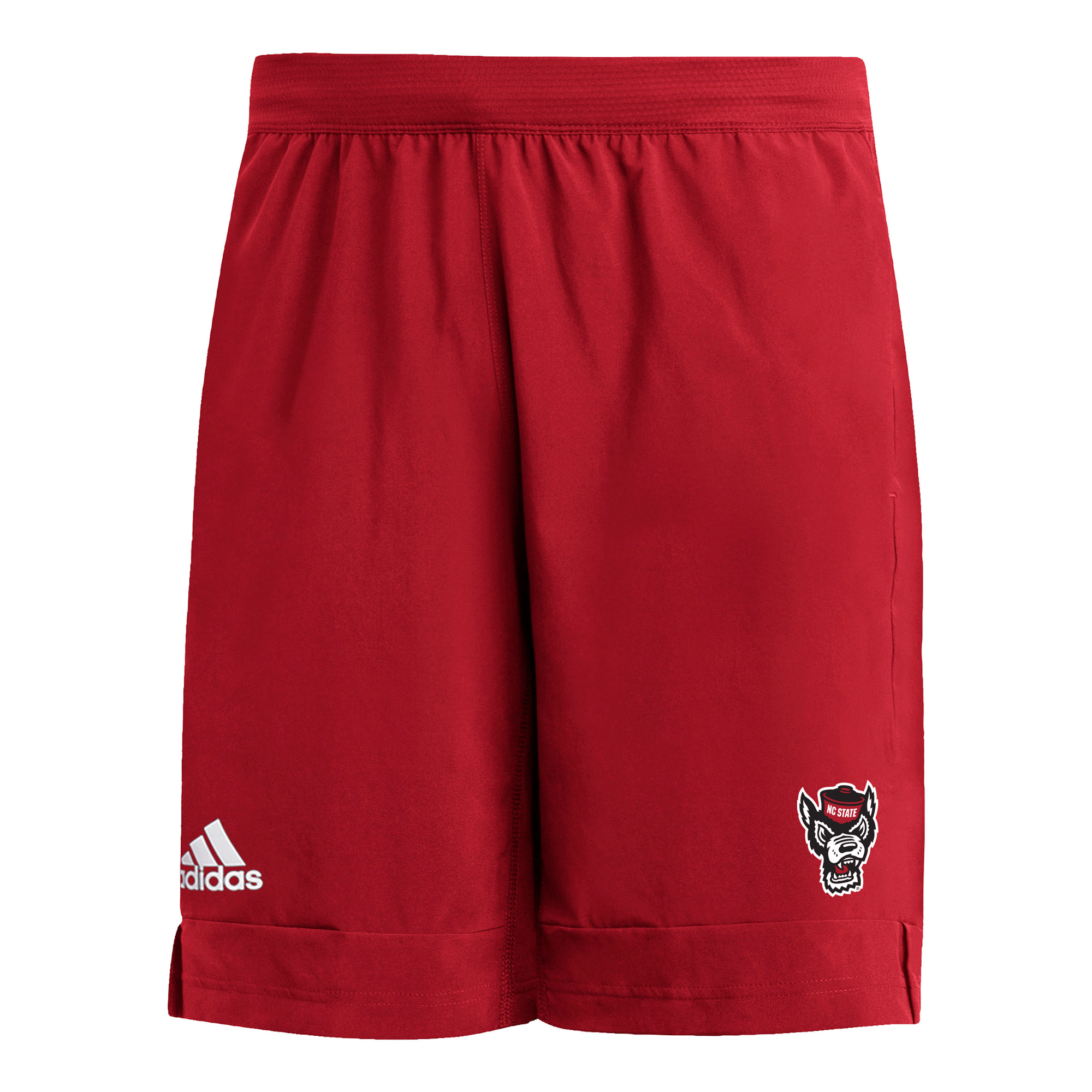 Men's adidas Red NC State Wolfpack 9" Heat Ready Woven Shorts - Image 9