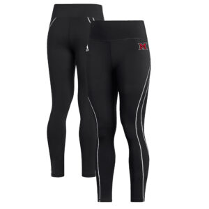 Women's adidas  Black Miami University RedHawks Stadium Training 7/8 Leggings
