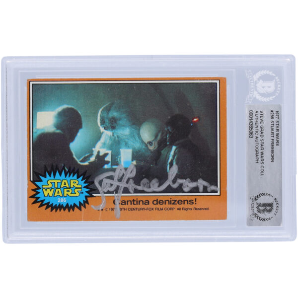 Stuart Freeborn Autographed 1977 Topps Star Wars #286 BAS Authenticated Card - Image 4