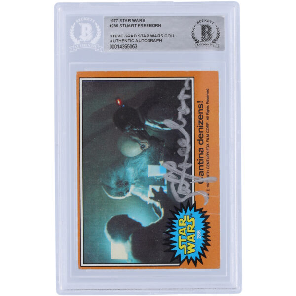 Stuart Freeborn Autographed 1977 Topps Star Wars #286 BAS Authenticated Card