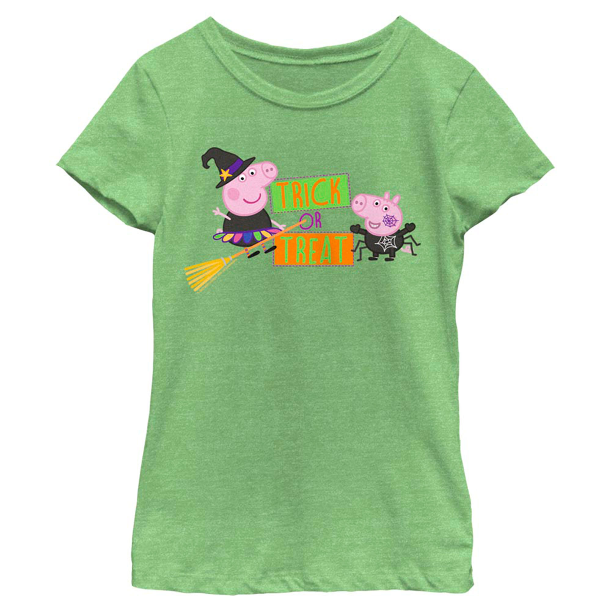 Girls Youth Mad Engine Green Peppa Pig T-Shirt
