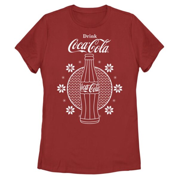 Women's Mad Engine  Red Coca-Cola Bottle Graphic T-Shirt