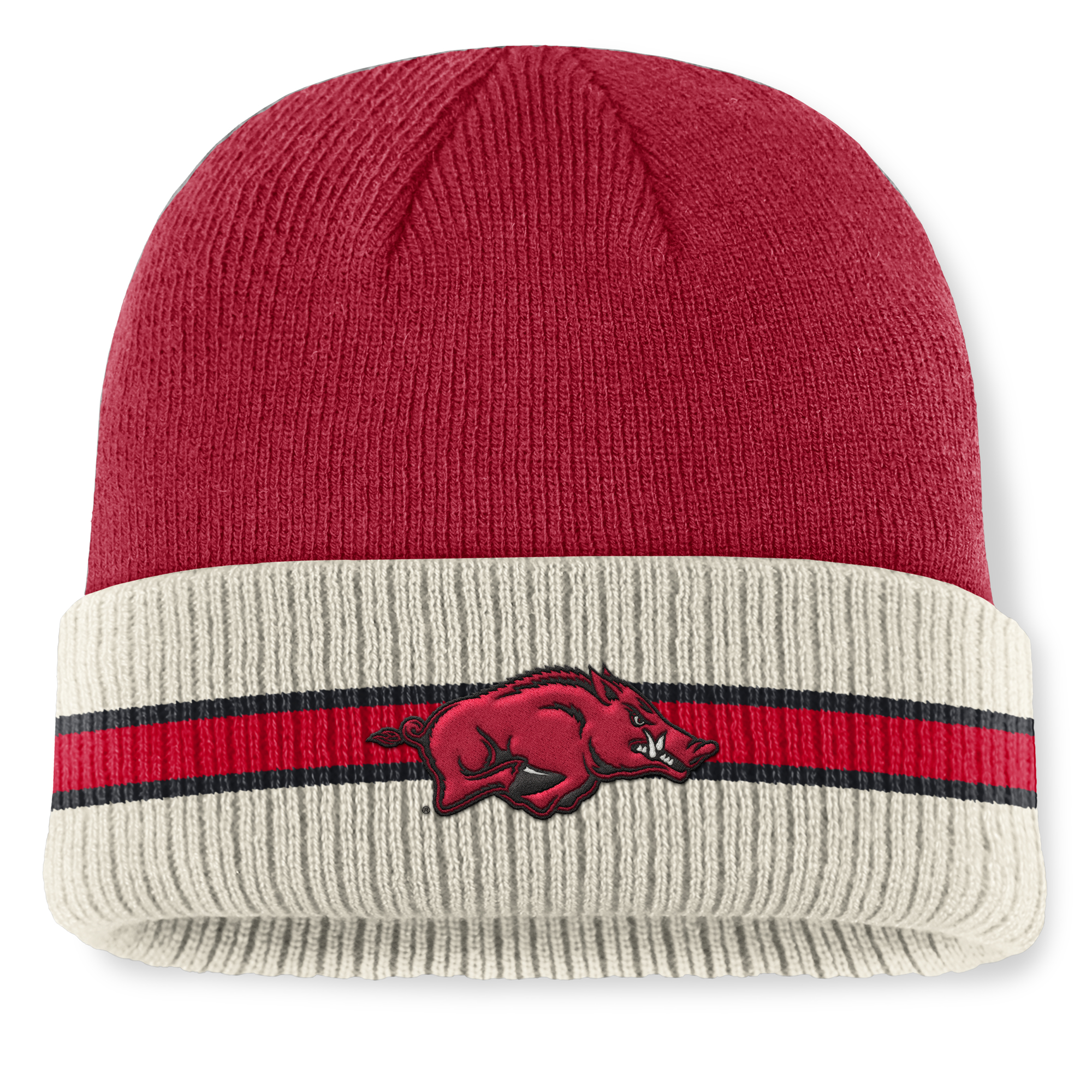 Men's Top of the World Cardinal Arkansas Razorbacks Silas Cuffed Knit Hat