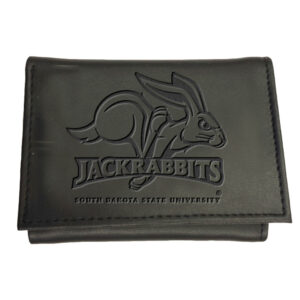 Black South Dakota State Jackrabbits Hybrid Tri-Fold Wallet