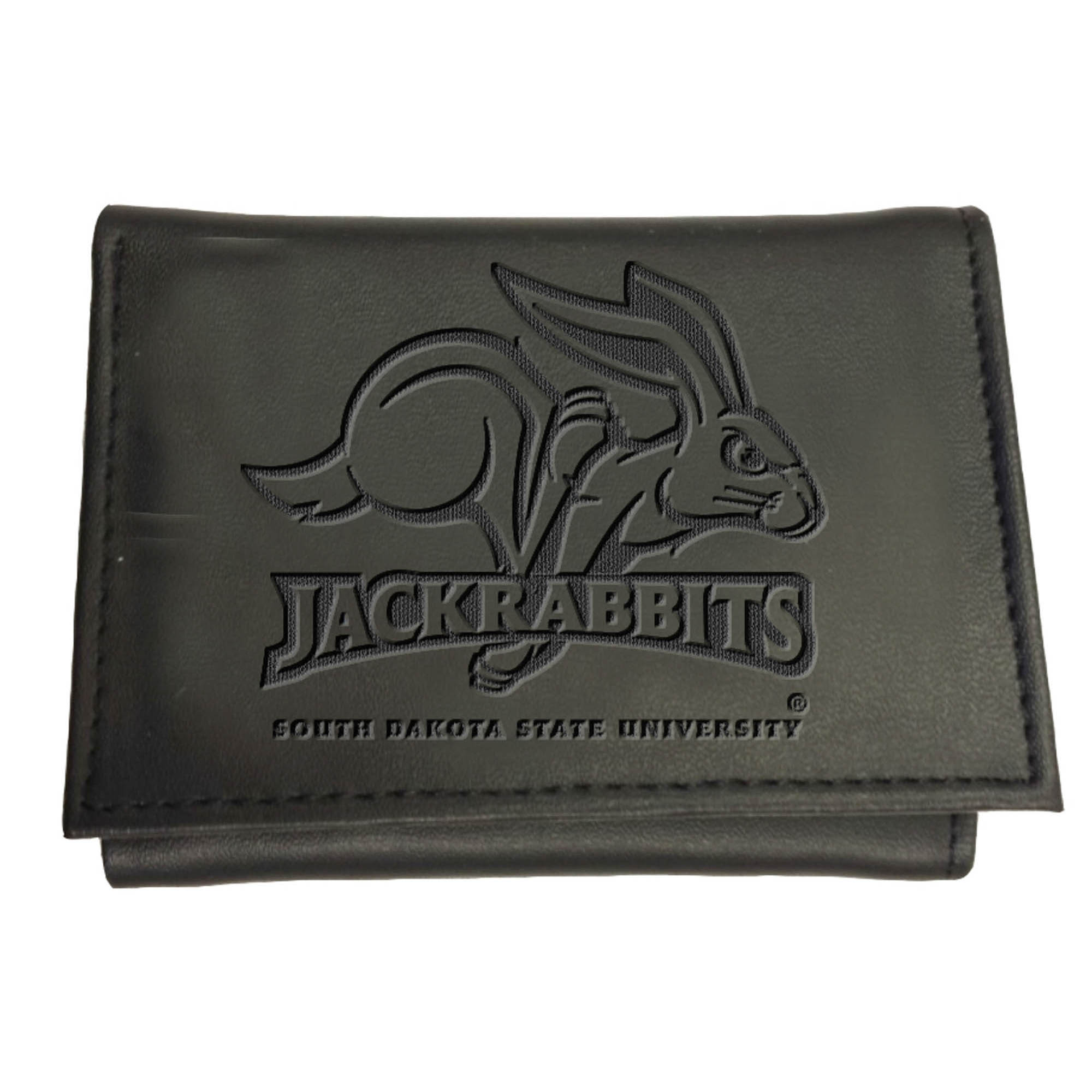 Black South Dakota State Jackrabbits Hybrid Tri-Fold Wallet