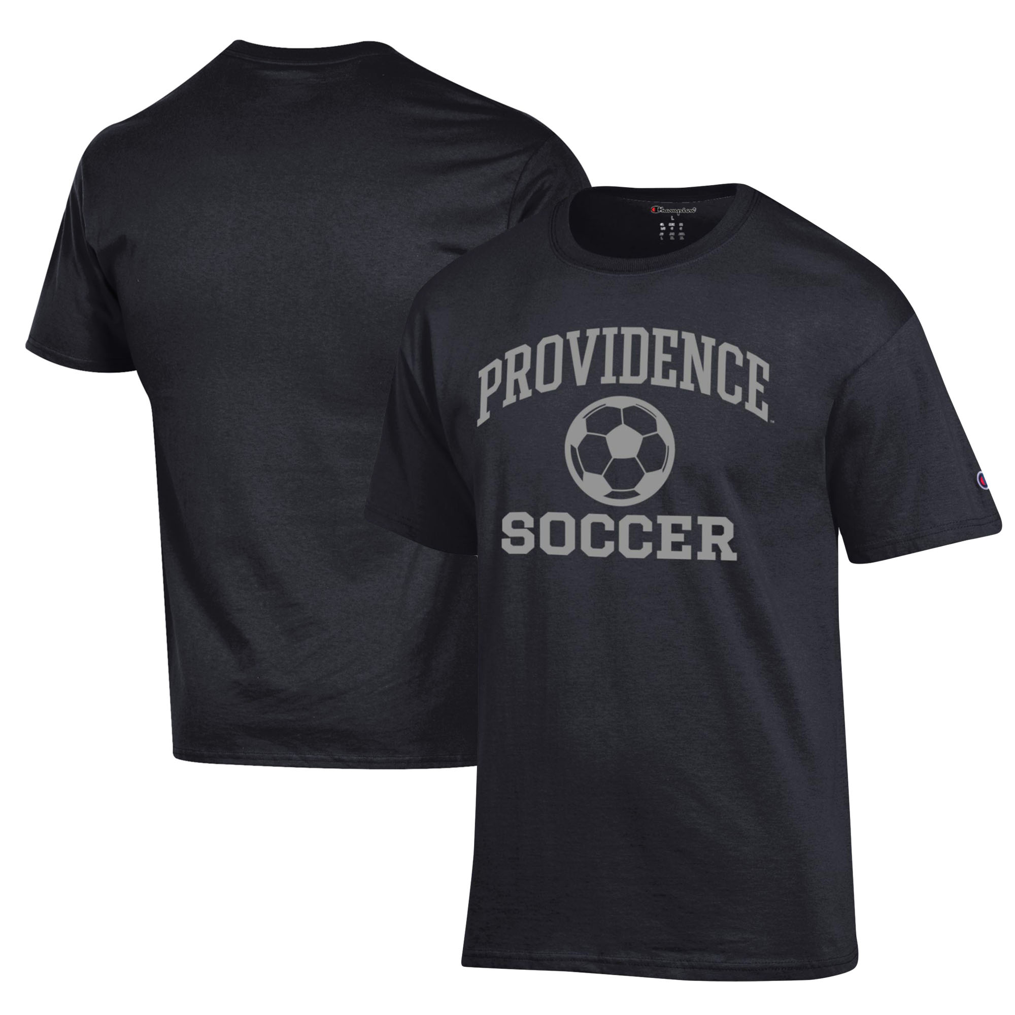 Men's Champion Black Providence Friars Soccer Icon T-Shirt - Image 5
