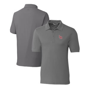 Men's Cutter & Buck Gray Louisville Bats DryTec Advantage Tri-Blend Pique Polo