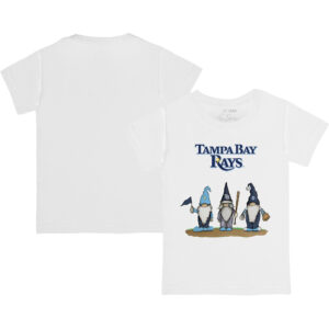 Infant Tiny Turnip White Tampa Bay Rays Gnomes T-Shirt