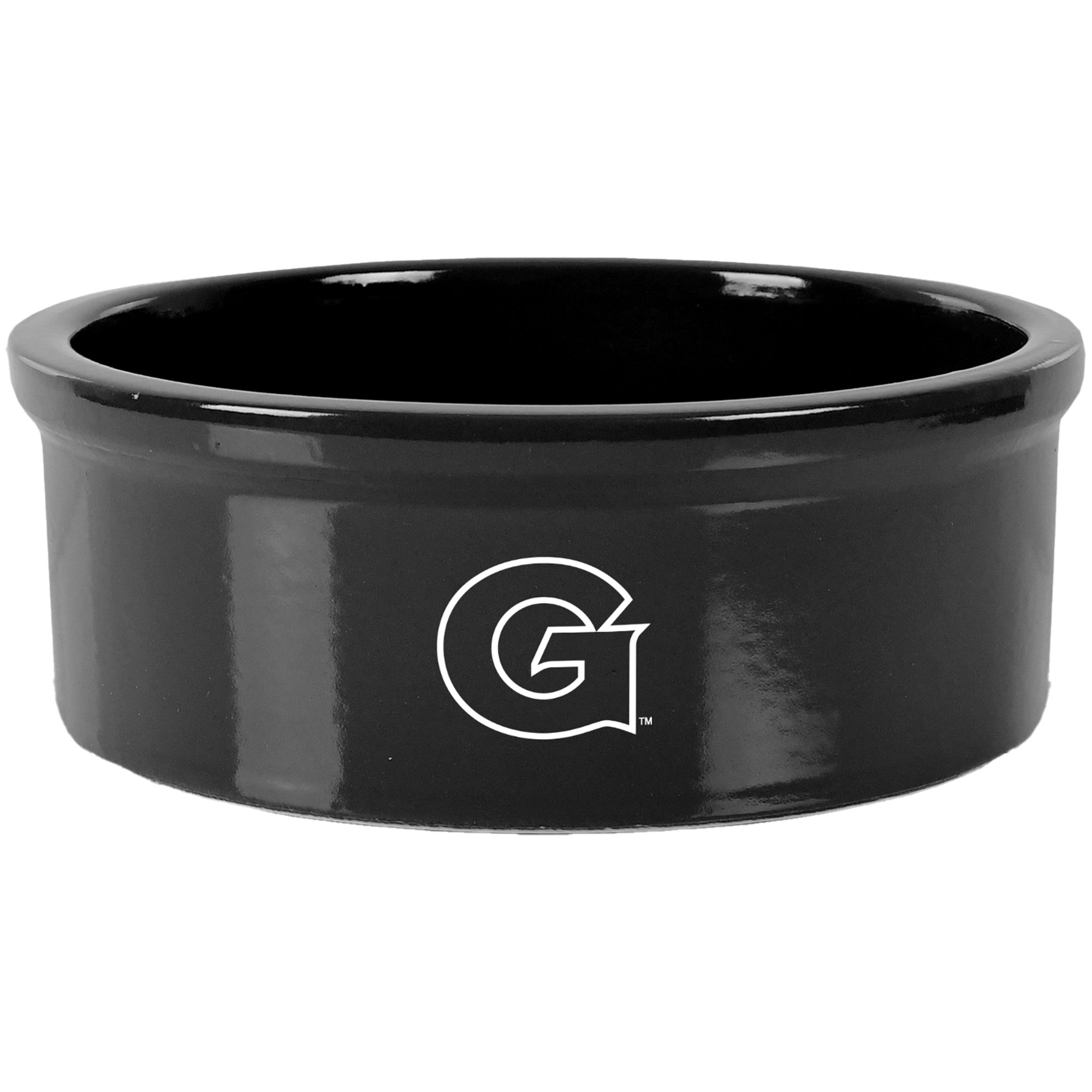 Black Georgetown Hoyas 7" Pet Bowl