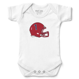 Newborn & Infant Chad & Jake White Florida Atlantic Owls Helmet Logo Bodysuit