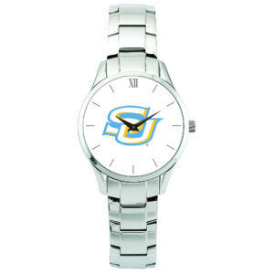 Men's Silver Southern University Jaguars Stainless Steel Wristwatch