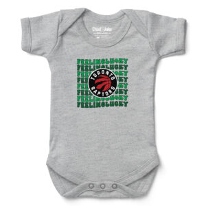 Newborn & Infant Chad & Jake Heather Gray Toronto Raptors St. Patrick's Day Feeling Lucky Bodysuit