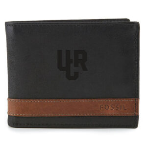 Fossil Black UC Riverside Highlanders Quinn Flip ID Bifold Wallet