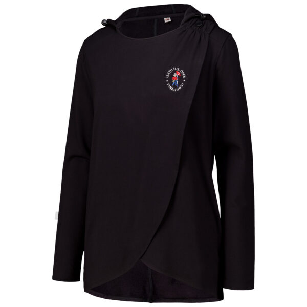 Women's 2024 U.S. Open MagnaReady Black Adaptive Hoodie Wrap Magnetic Cardigan - Image 7